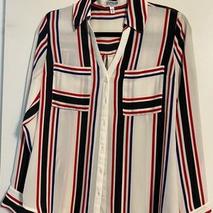 Express Slim Fit Portofino Shirt, size M